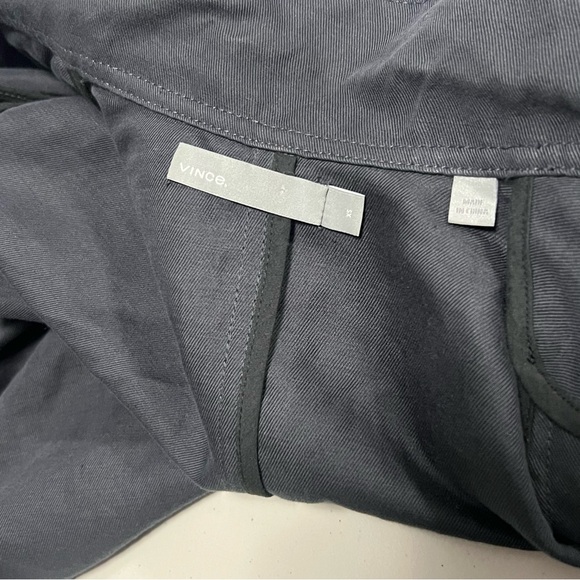 VINCE. Belted Notch Collar Utility Jacket In Slate - Picture 6 of 16